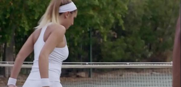  Cute teenie chick fucked by the BBC of her tennis coach